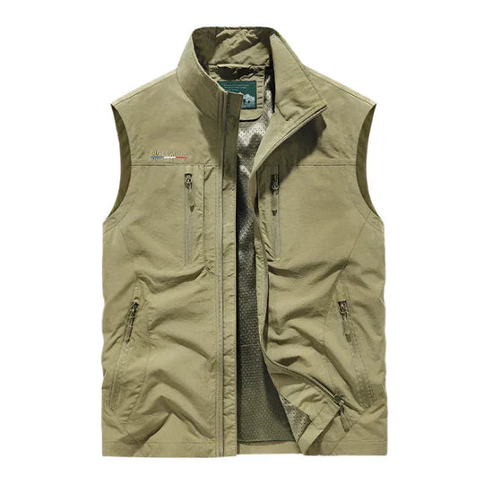 Weste mit Reißverschluss für Herren | Ärmelloser Bodywarmer für Reisen