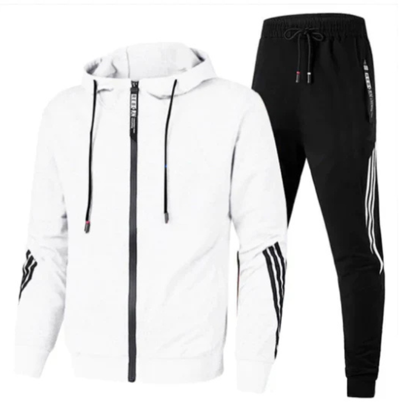 Zweiteiler Sportanzug Set für Herren | Jacke mit Reißverschluss und Jogginghose