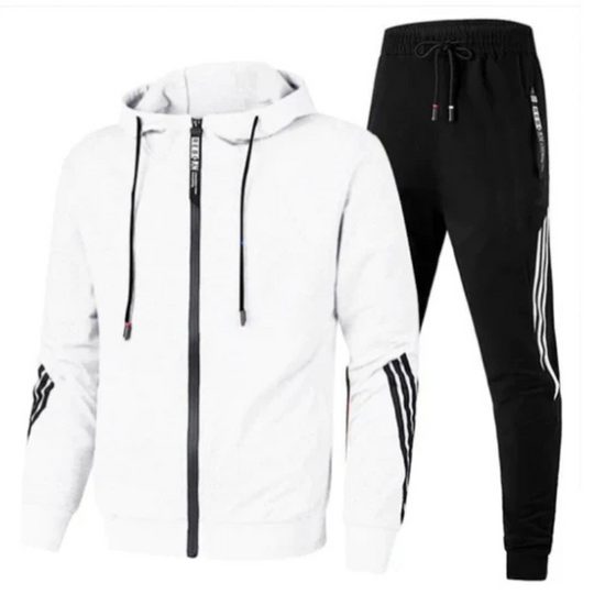 Zweiteiler Sportanzug Set für Herren | Jacke mit Reißverschluss und Jogginghose