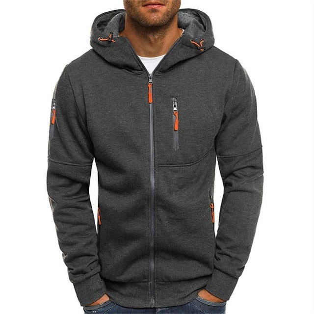 Hoodie mit Reißverschluss für Herren | Sportliche Kapuzenjacke