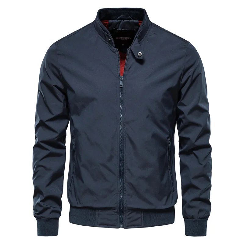 Übergangsjacke für Herren | Bomberjacke mit Stehkragen