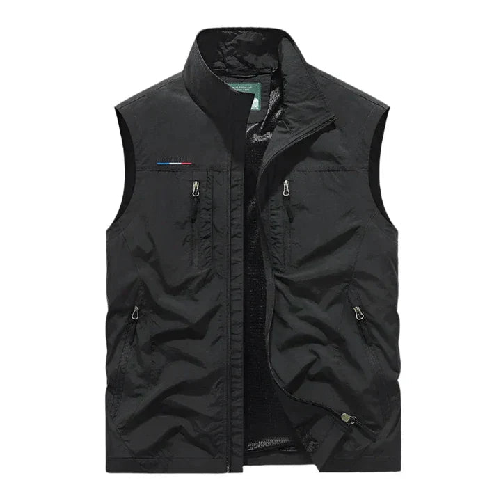 Weste mit Reißverschluss für Herren | Ärmelloser Bodywarmer für Reisen