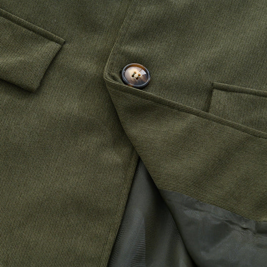 Cord-Mantel mit Stehkragen für Herren | Klassische Kurzjacke