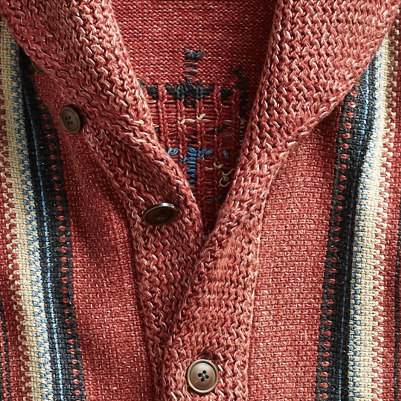 Jacke mit Kapuze für Herren | Lange Strickjacke mit Reißverschluss