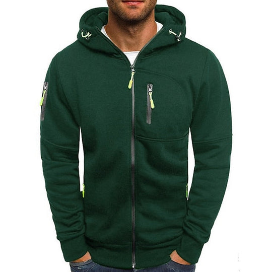 Hoodie mit Reißverschluss für Herren | Sportliche Kapuzenjacke