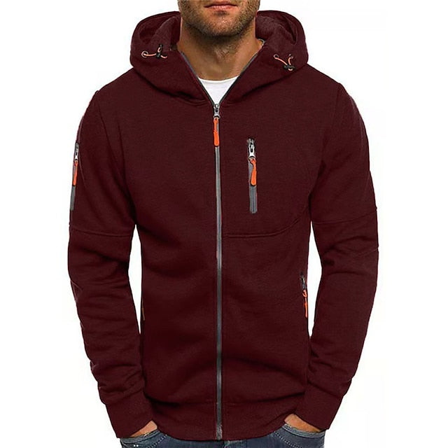 Hoodie mit Reißverschluss für Herren | Sportliche Kapuzenjacke