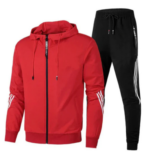 Zweiteiler Sportanzug Set für Herren | Jacke mit Reißverschluss und Jogginghose