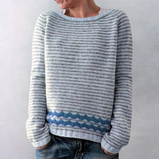 Damen-Retro-Pullover | Klassischem Gestaltung