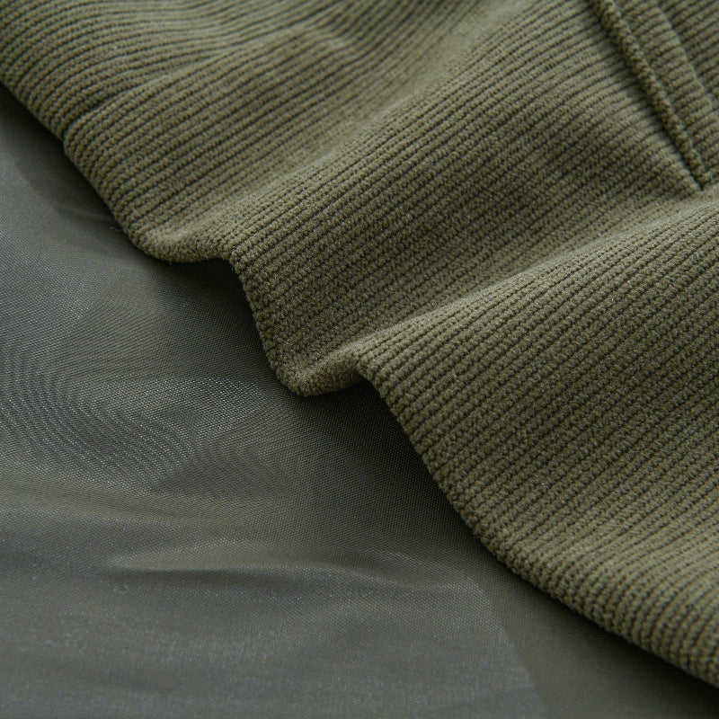Cord-Mantel mit Stehkragen für Herren | Klassische Kurzjacke