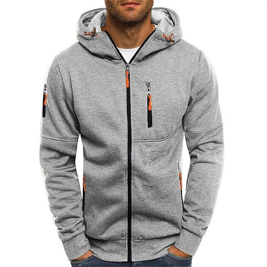 Hoodie mit Reißverschluss für Herren | Sportliche Kapuzenjacke
