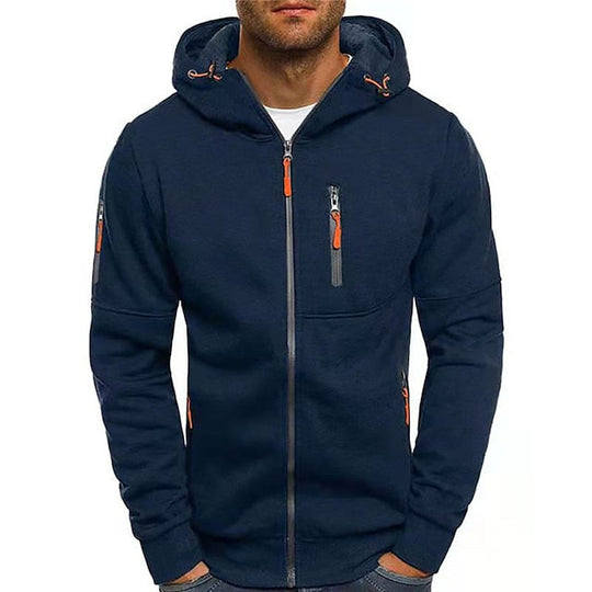 Hoodie mit Reißverschluss für Herren | Sportliche Kapuzenjacke