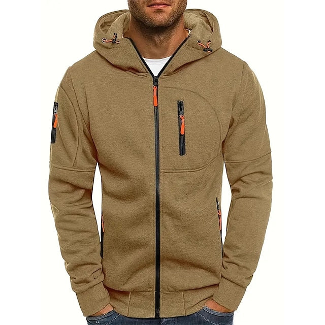 Hoodie mit Reißverschluss für Herren | Sportliche Kapuzenjacke