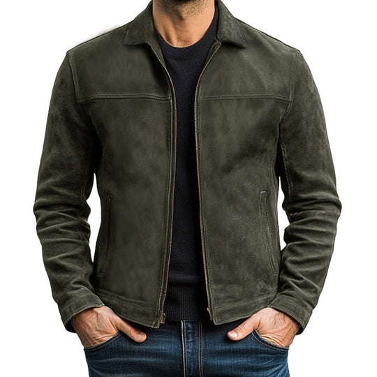 Lässige Jacke für Herren | Reißverschluss-Jacke mit Stehkragen