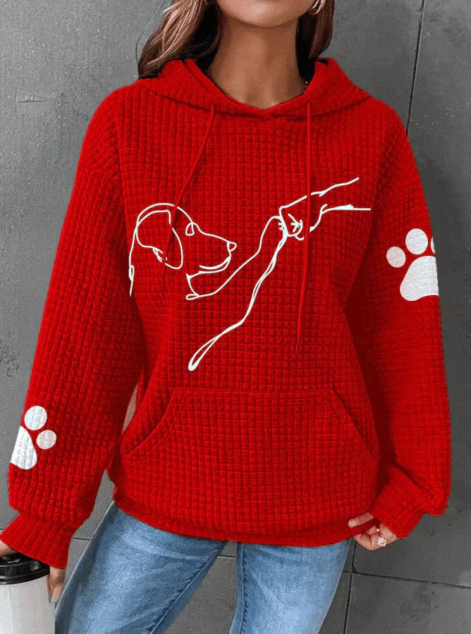 Kapuzenpulli für Damen | Hundemuster