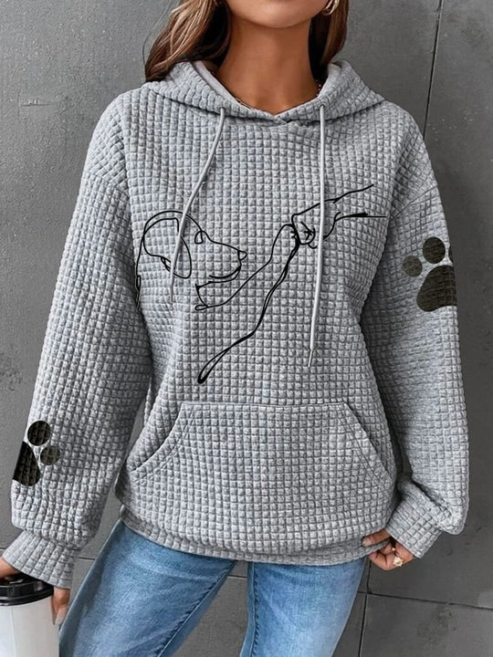 Kapuzenpulli für Damen | Hundemuster