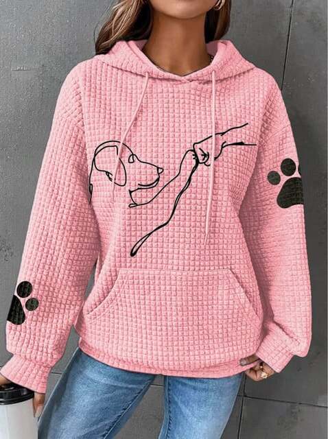 Kapuzenpulli für Damen | Hundemuster