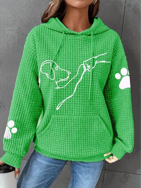 Kapuzenpulli für Damen | Hundemuster