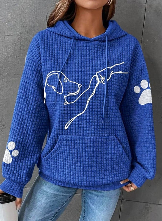 Kapuzenpulli für Damen | Hundemuster