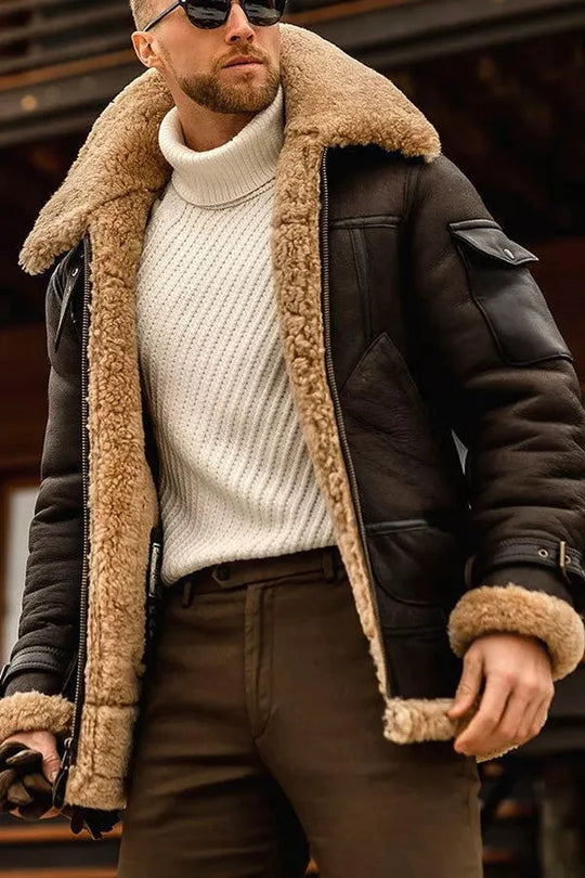 Stylische Lederjacke für Herren