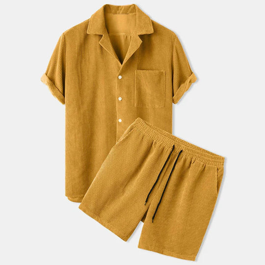 Cord-Sommer-Set für Herren | Zweiteilig