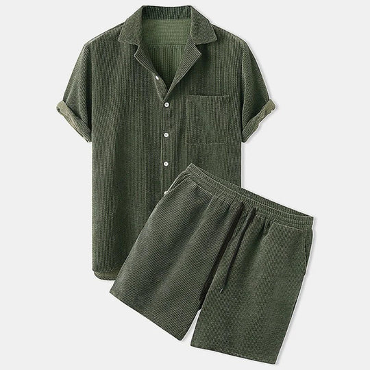 Cord-Sommer-Set für Herren | Zweiteilig