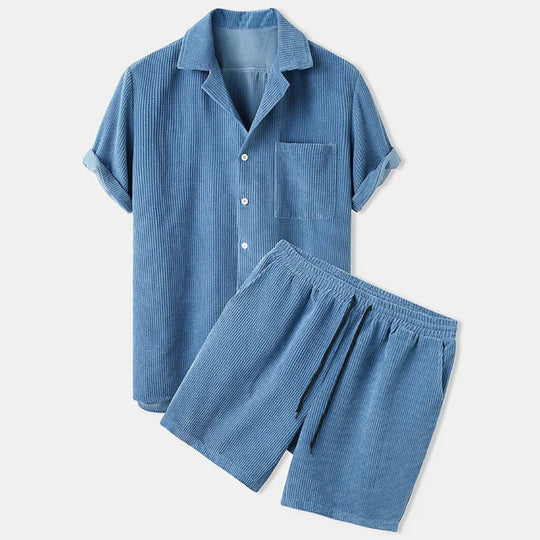 Cord-Sommer-Set für Herren | Zweiteilig