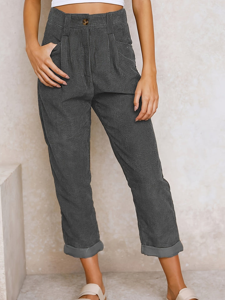 Women's Corduroy Pants | Straight Cut