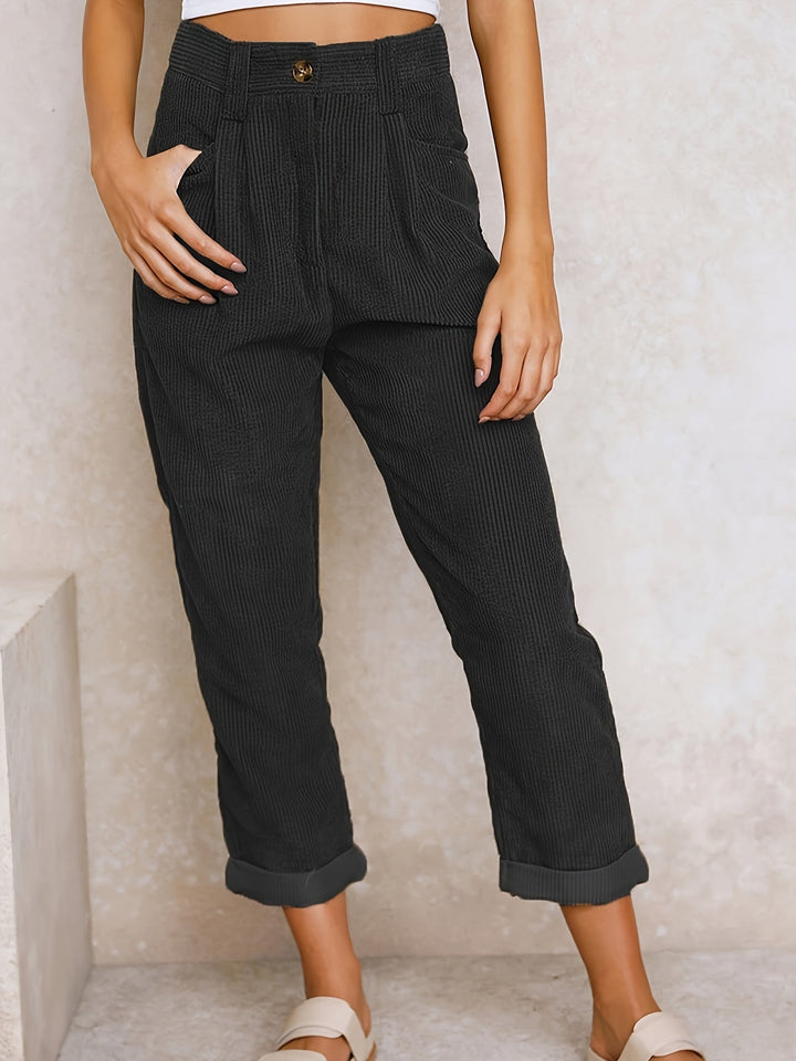 Women's Corduroy Pants | Straight Cut