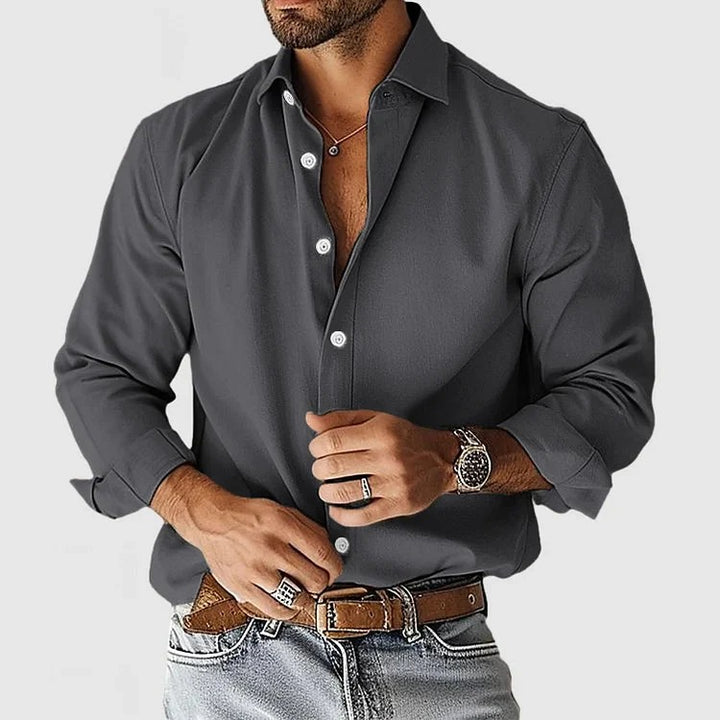 Relaxed Fit Shirt for Men | Long Sleeve