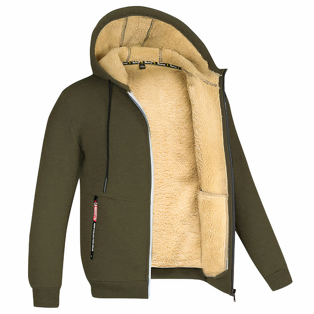 Fleecegefütterte Jacke für Herren
