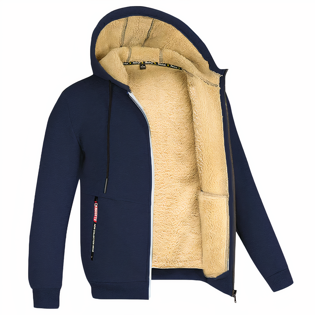 Fleecegefütterte Jacke für Herren