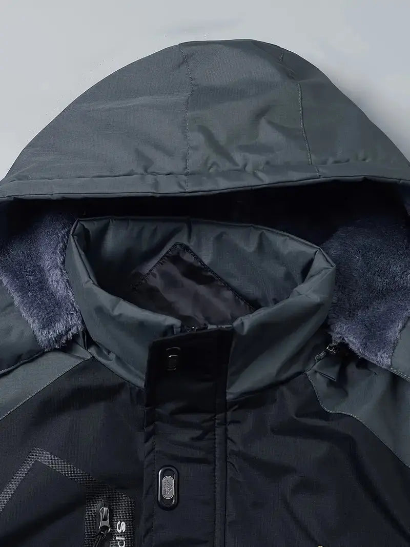 Gefütterte Outdoor-Winterjacke für Herren