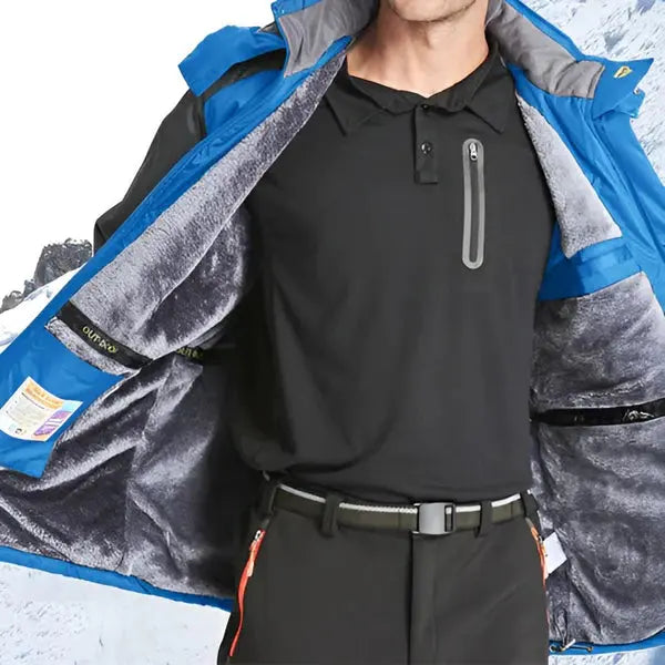 Gefütterte Outdoor-Winterjacke für Herren