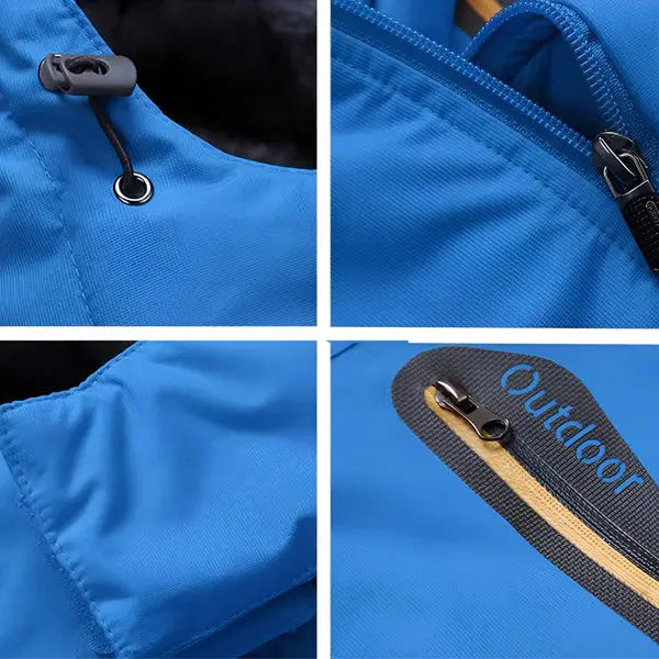 Gefütterte Outdoor-Winterjacke für Herren