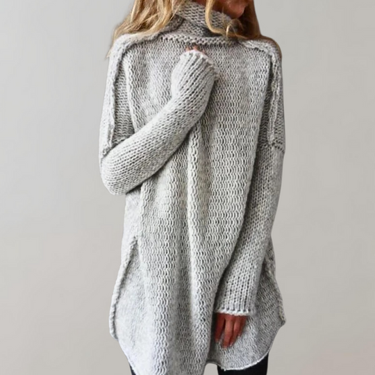 Gemütlicher langer Pullover für Damen