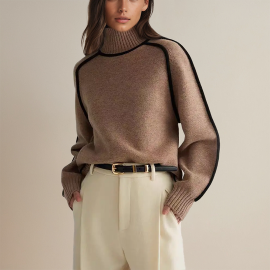 Gemütlicher Rollkragenpullover für Damen