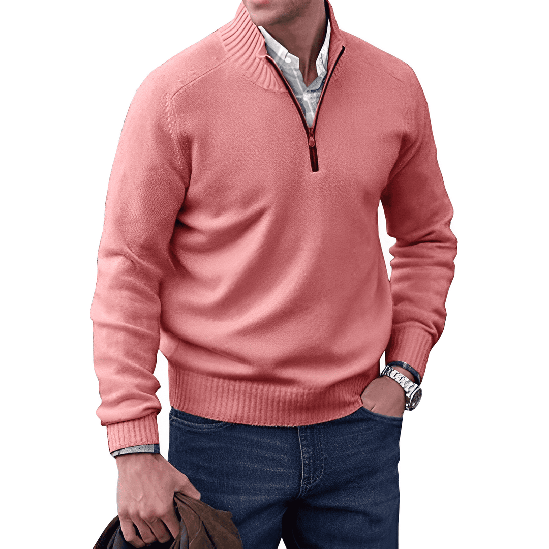 Herren Reißverschluss Pullover | Lässig Knit mit halbem Reißverschluss
