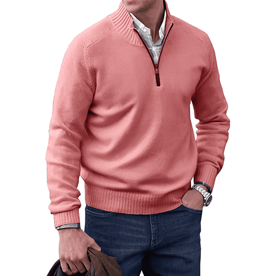 Herren Reißverschluss Pullover | Lässig Knit mit halbem Reißverschluss