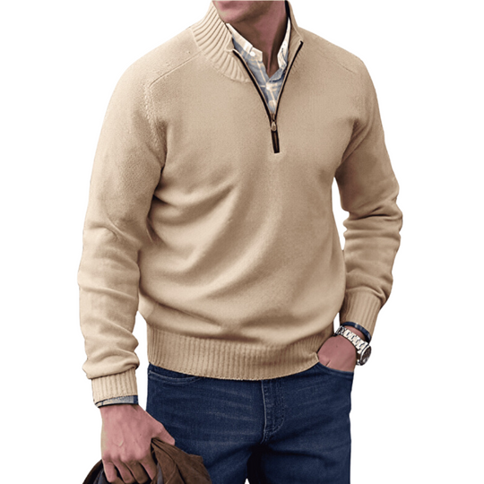 Herren Reißverschluss Pullover | Lässig Knit mit halbem Reißverschluss