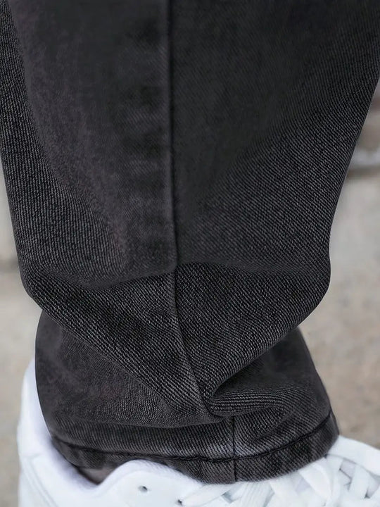 Hell gewaschene Herrenjeans | Gerader Schnitt