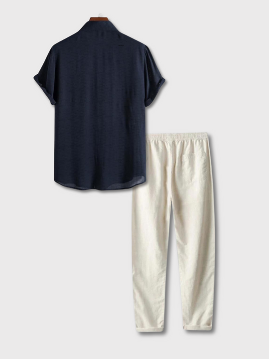 Herren Altes Geld Sommer-Set | Hemd und Hose