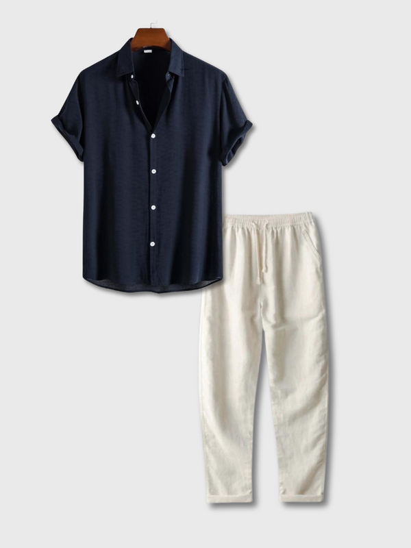 Herren Altes Geld Sommer-Set | Hemd und Hose