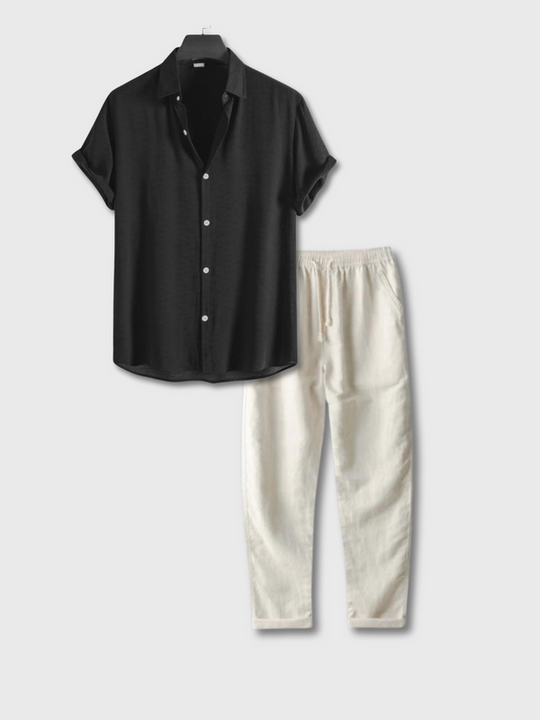 Herren Altes Geld Sommer-Set | Hemd und Hose
