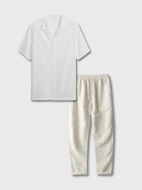 Herren Altes Geld Sommer-Set | Hemd und Hose