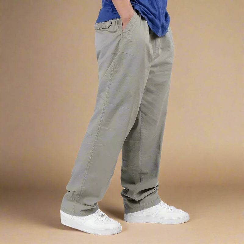 Herren Chino-Hose mit elastischem Bund | Baggy-Passform