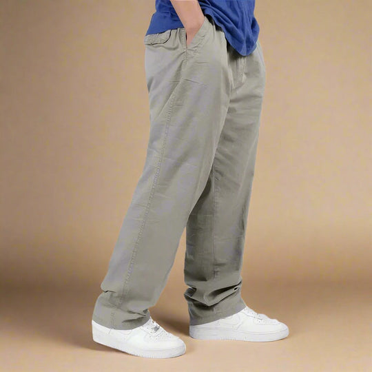 Herren Chino-Hose mit elastischem Bund | Baggy-Passform