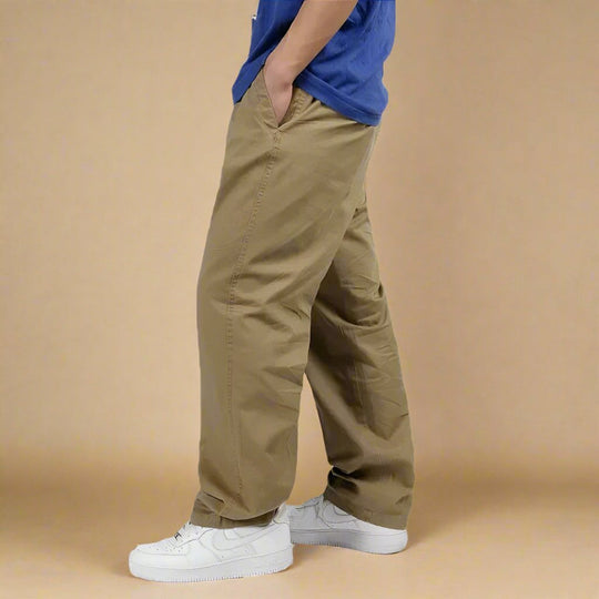 Herren Chino-Hose mit elastischem Bund | Baggy-Passform