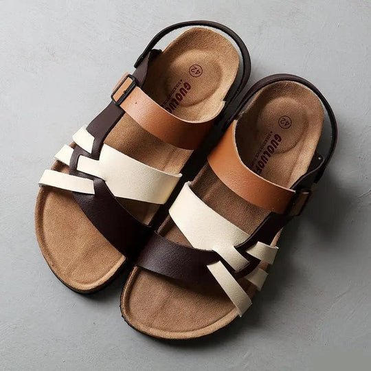 Herren Farbe Block Sommer Sandalen | Mehrfachriemen