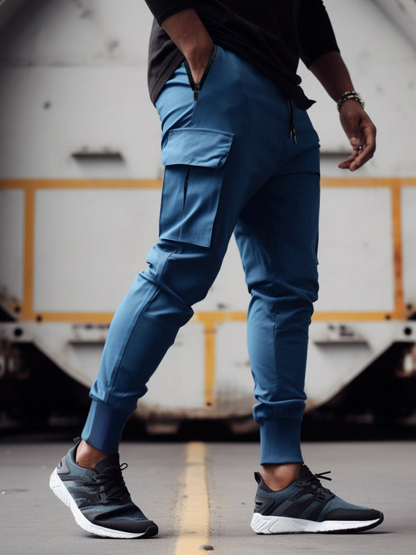 Herren Multifunktions-Cargohose | Skinny-Passform