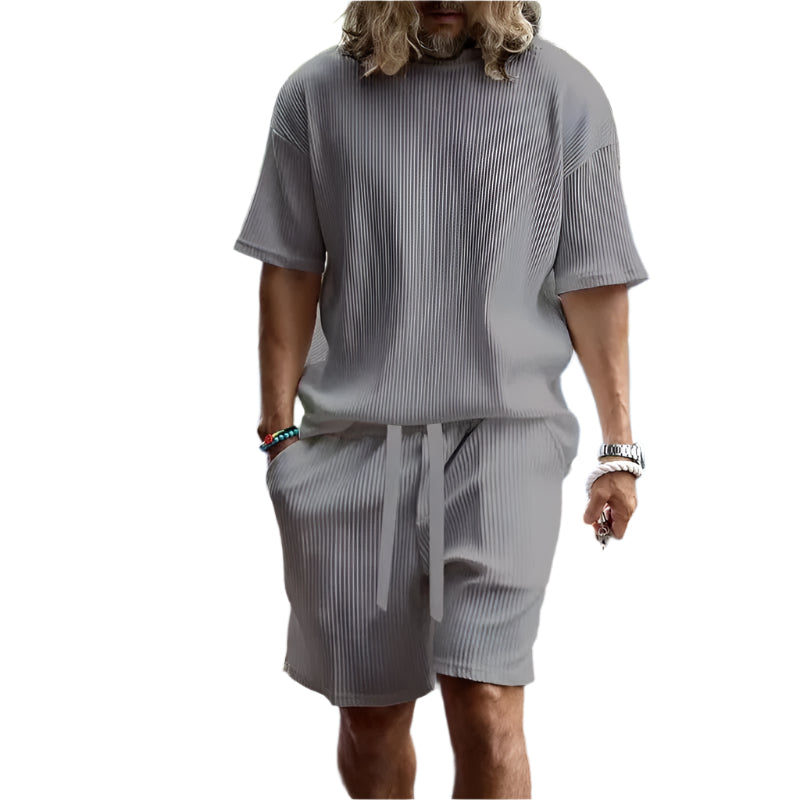 Herren-Sommer-Set | Zweiteilig | Hemd und Kurze Hosen